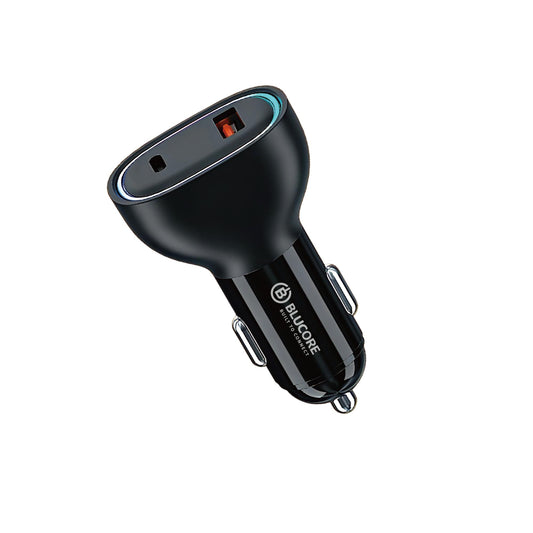 48W Dual Port Car Charger USB-C PD & USB-A QC Fast Charging
