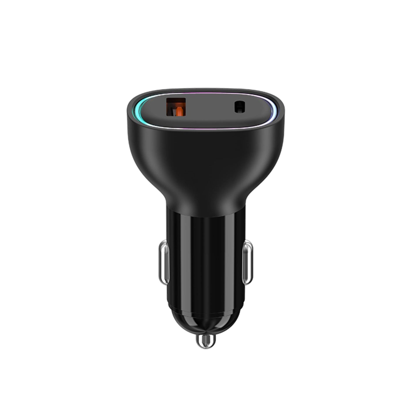 48W Dual Port Car Charger USB-C PD & USB-A QC Fast Charging